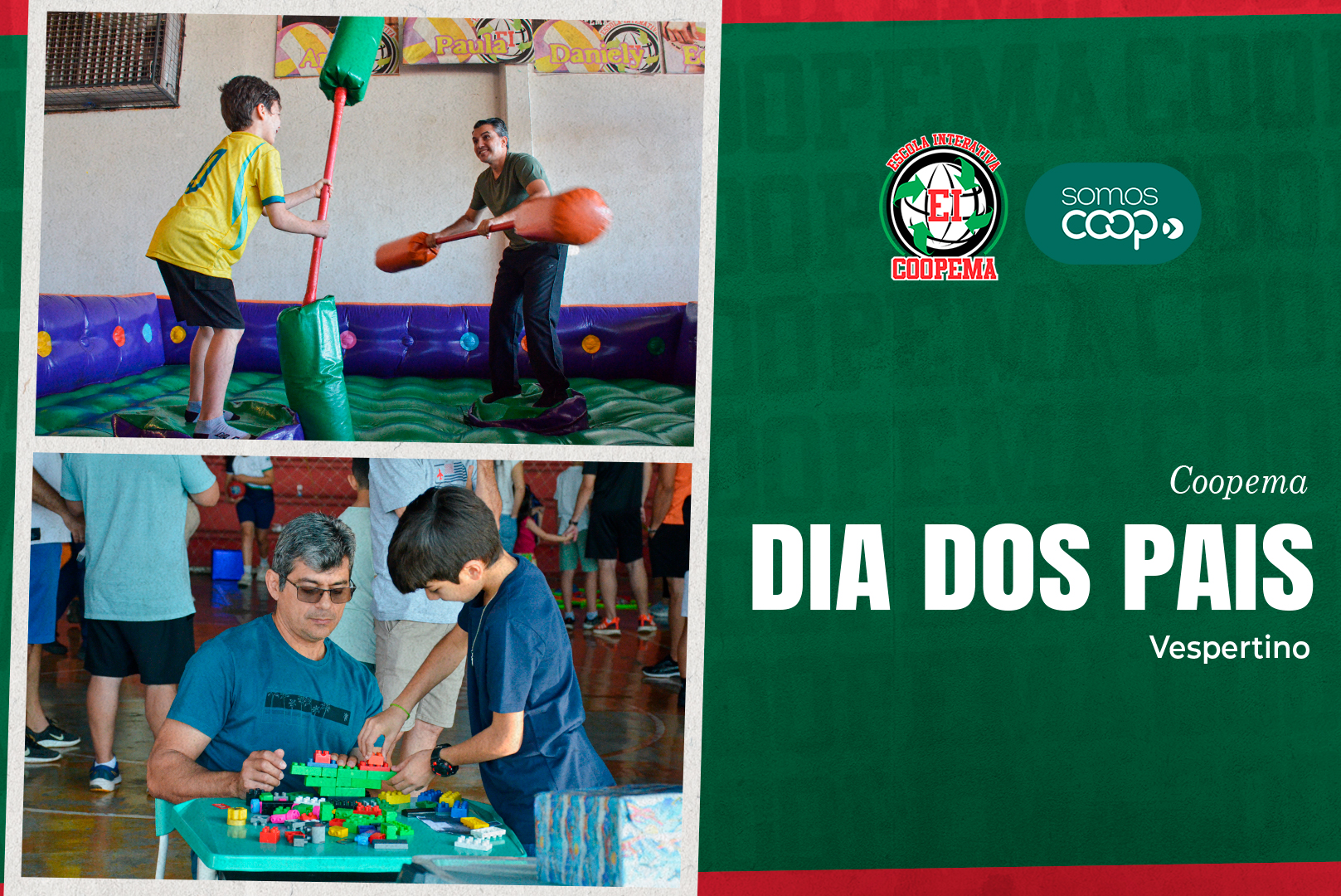 Escola Interativa COOPEMA realiza comemoração especial em homenagem ao Dia dos Pais