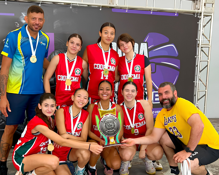 Basquete feminino da COOPEMA representa Mato Grosso nos Jogos Escolares Brasileiros